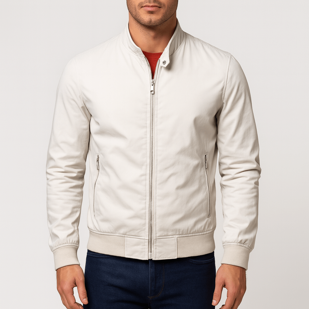 Slim Fit Casual Bomber Coat - OutfitLondon