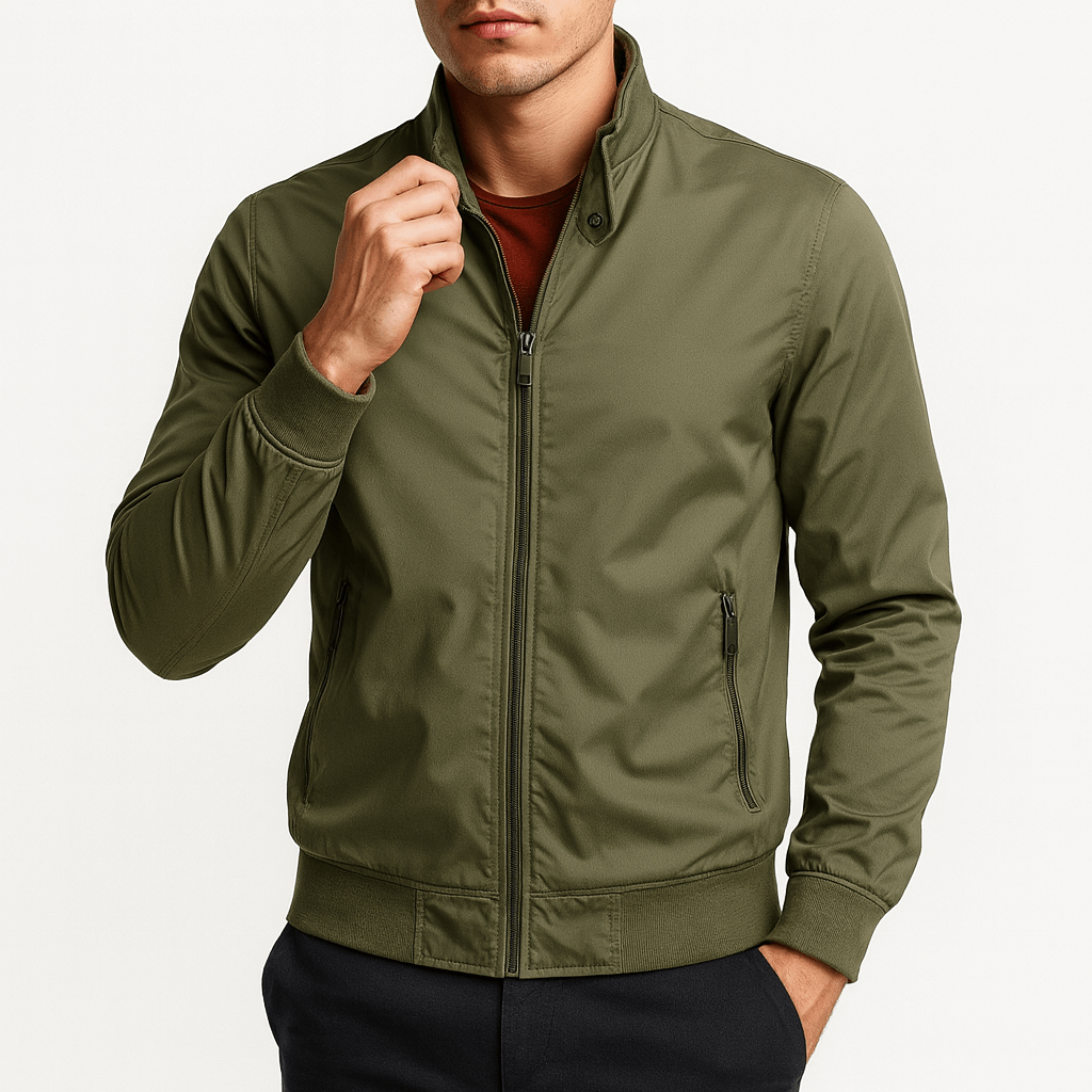 Slim Fit Casual Bomber Coat