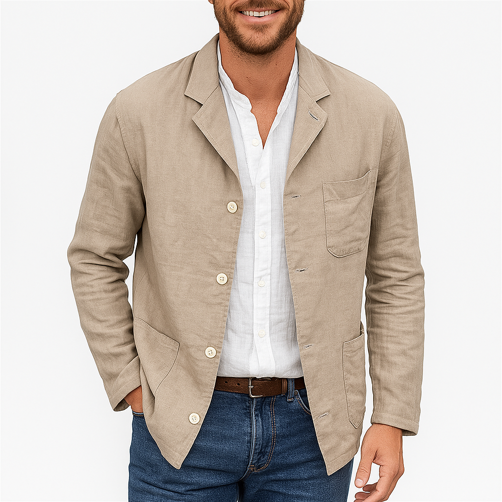 Relaxed Fit Summer Blazer - OutfitLondon