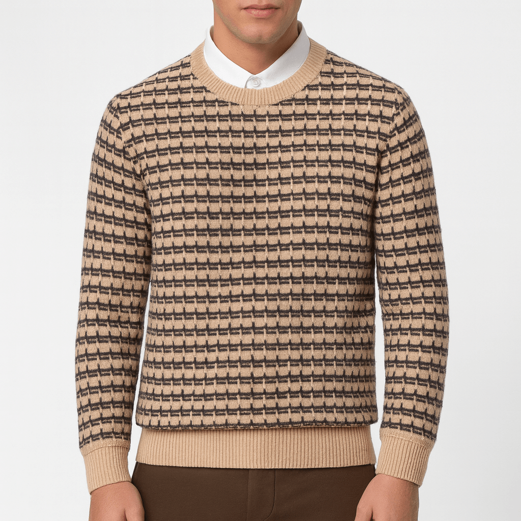 Warm Lightweight Crew Neck Sweater - OutfitLondon