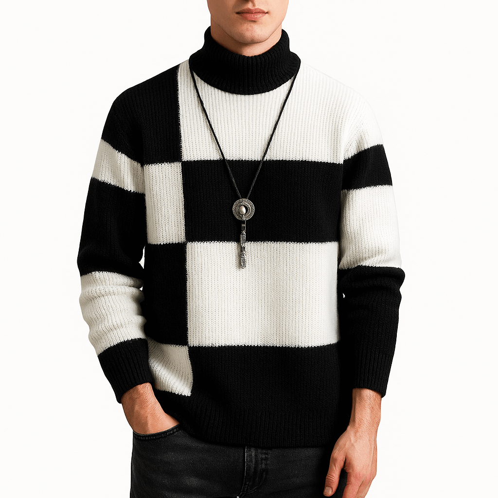 Stylish Multi Color Crew Neck Sweater