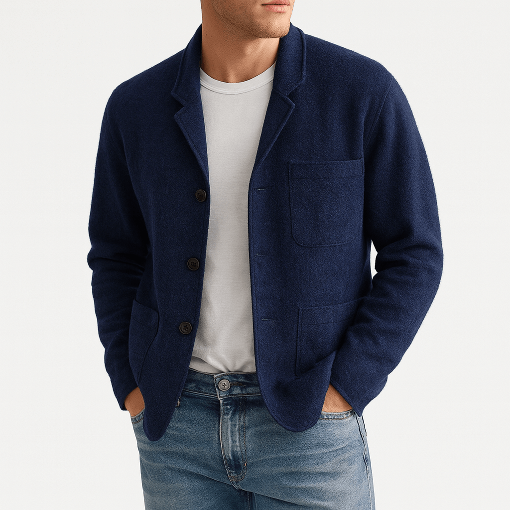 Warm Fleece Layered Cardigan