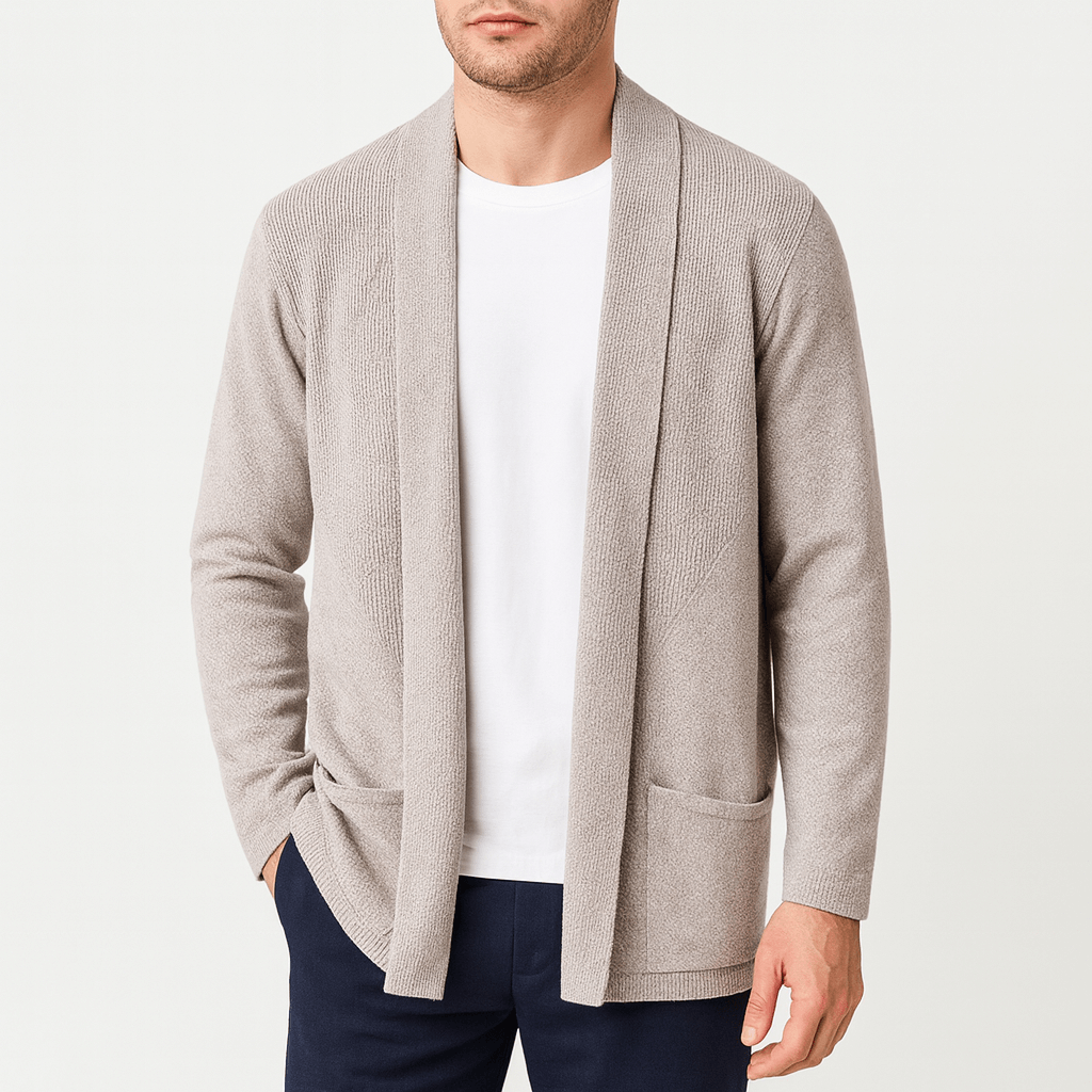 Cozy Fit Crew Neck Cardigan - OutfitLondon