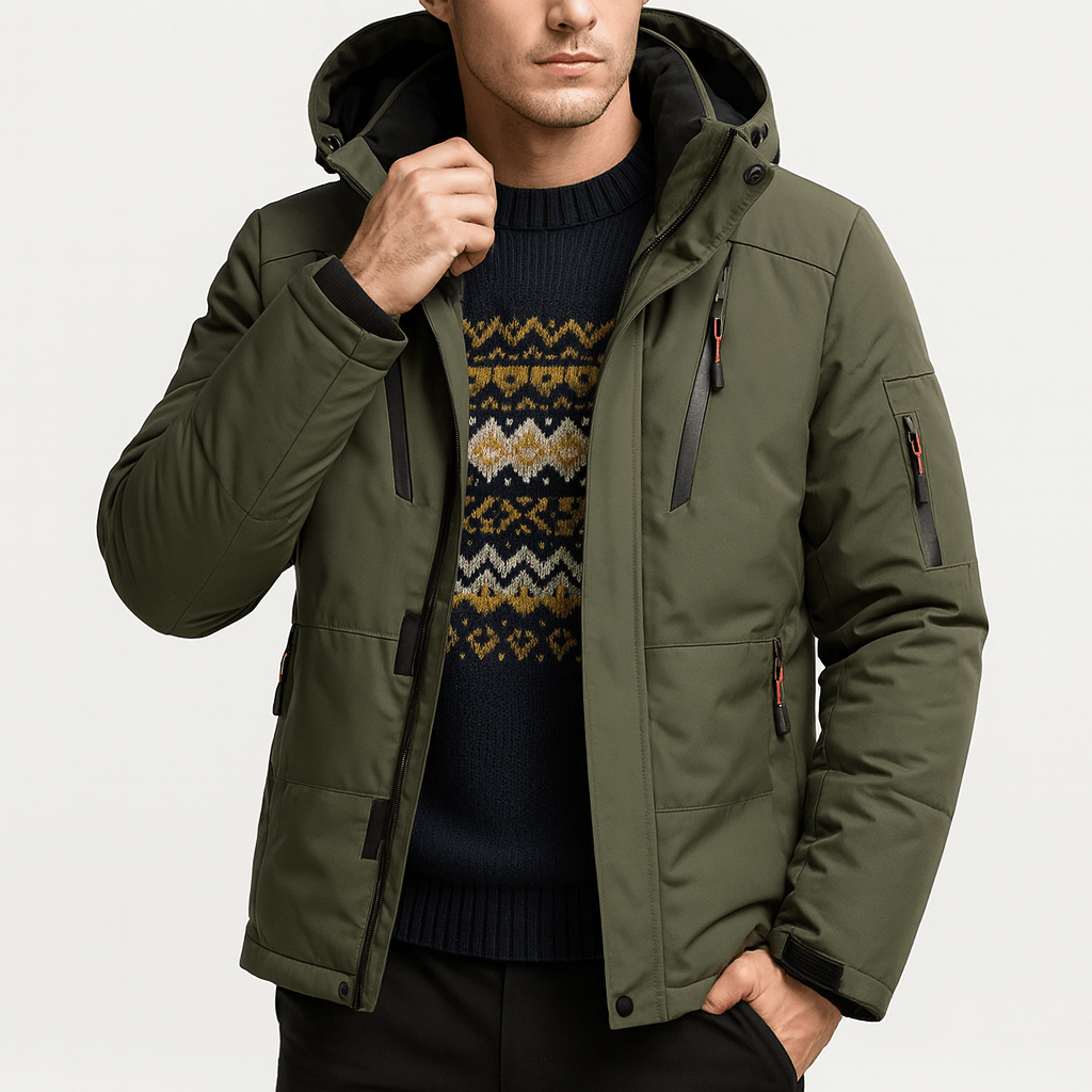 Warm Down Filled Parka Coat