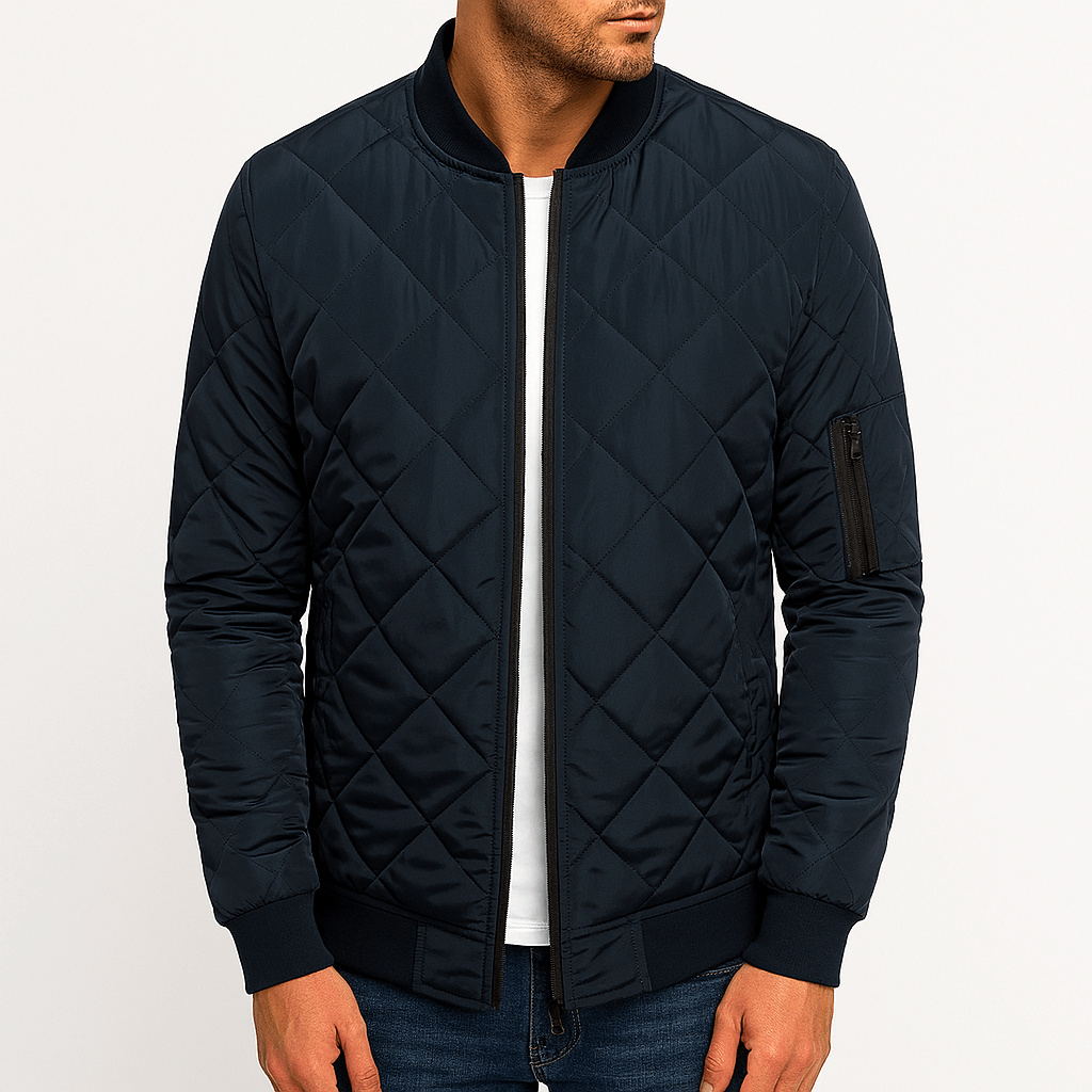 Padded Diamond Pattern Jacket