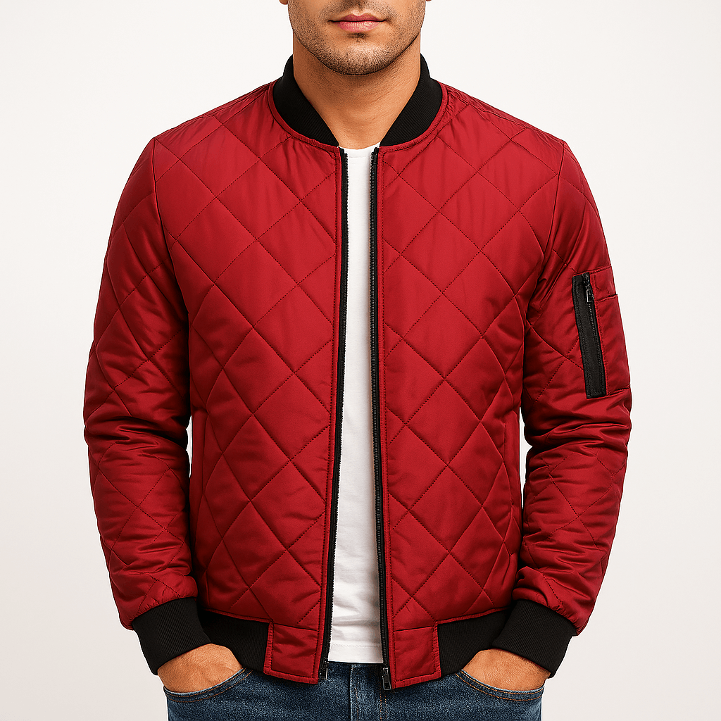 Padded Diamond Pattern Jacket