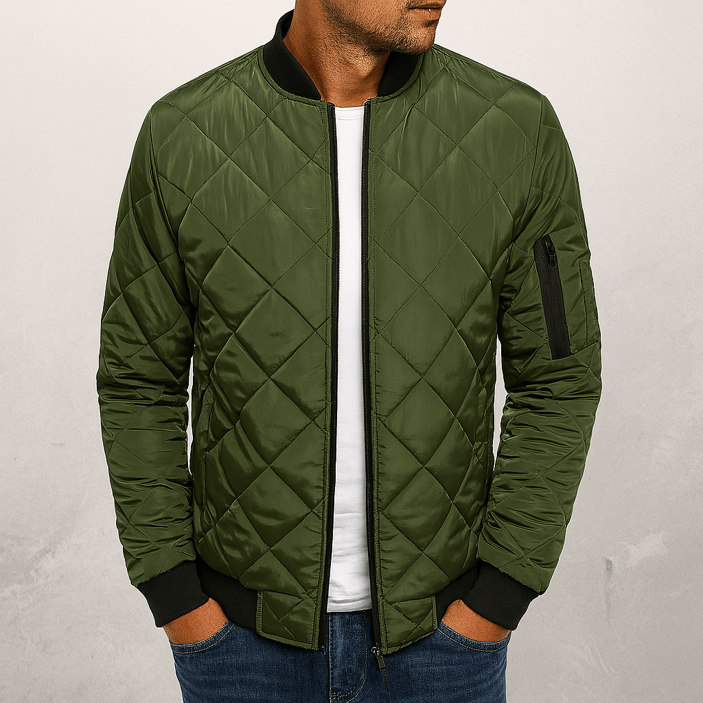 Padded Diamond Pattern Jacket