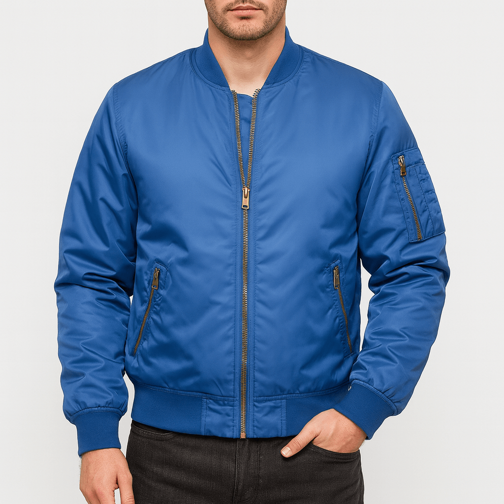 Padded Fleece Bomber Jacket