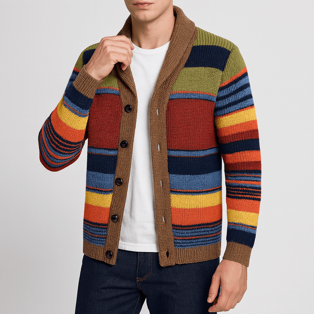 Classic Colorful Knit Sweater - OutfitLondon