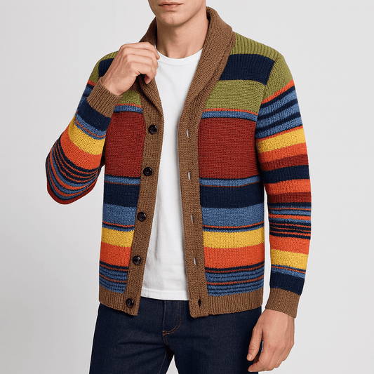 Classic Colorful Knit Sweater - OutfitLondon