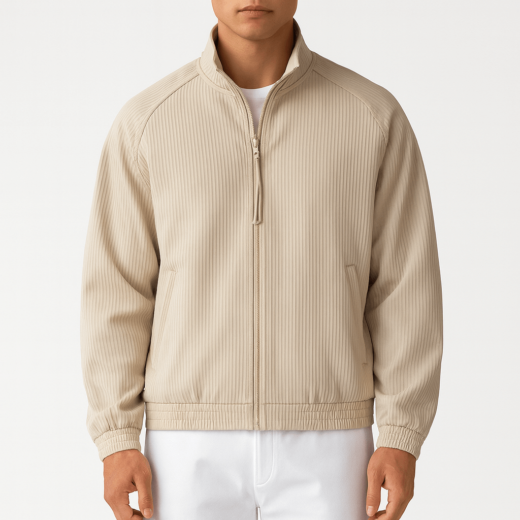 Textured Relaxed Fit Jacket - OutfitLondon