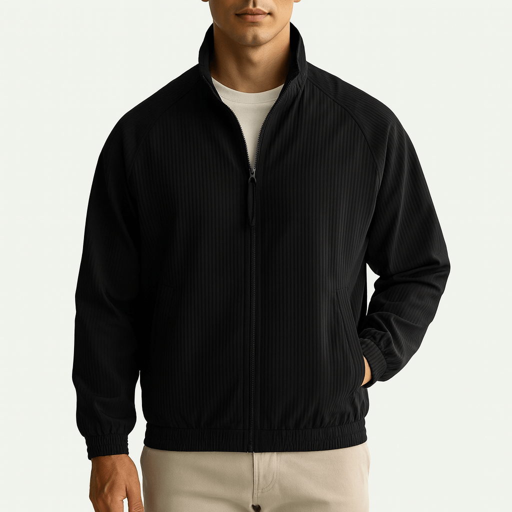Textured Relaxed Fit Jacket