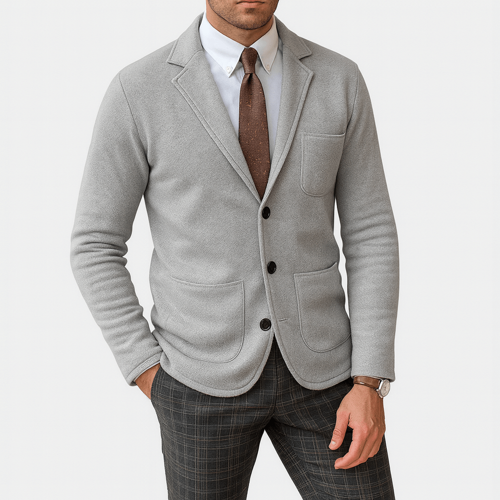 Fitted Knit Cardigan Sweater