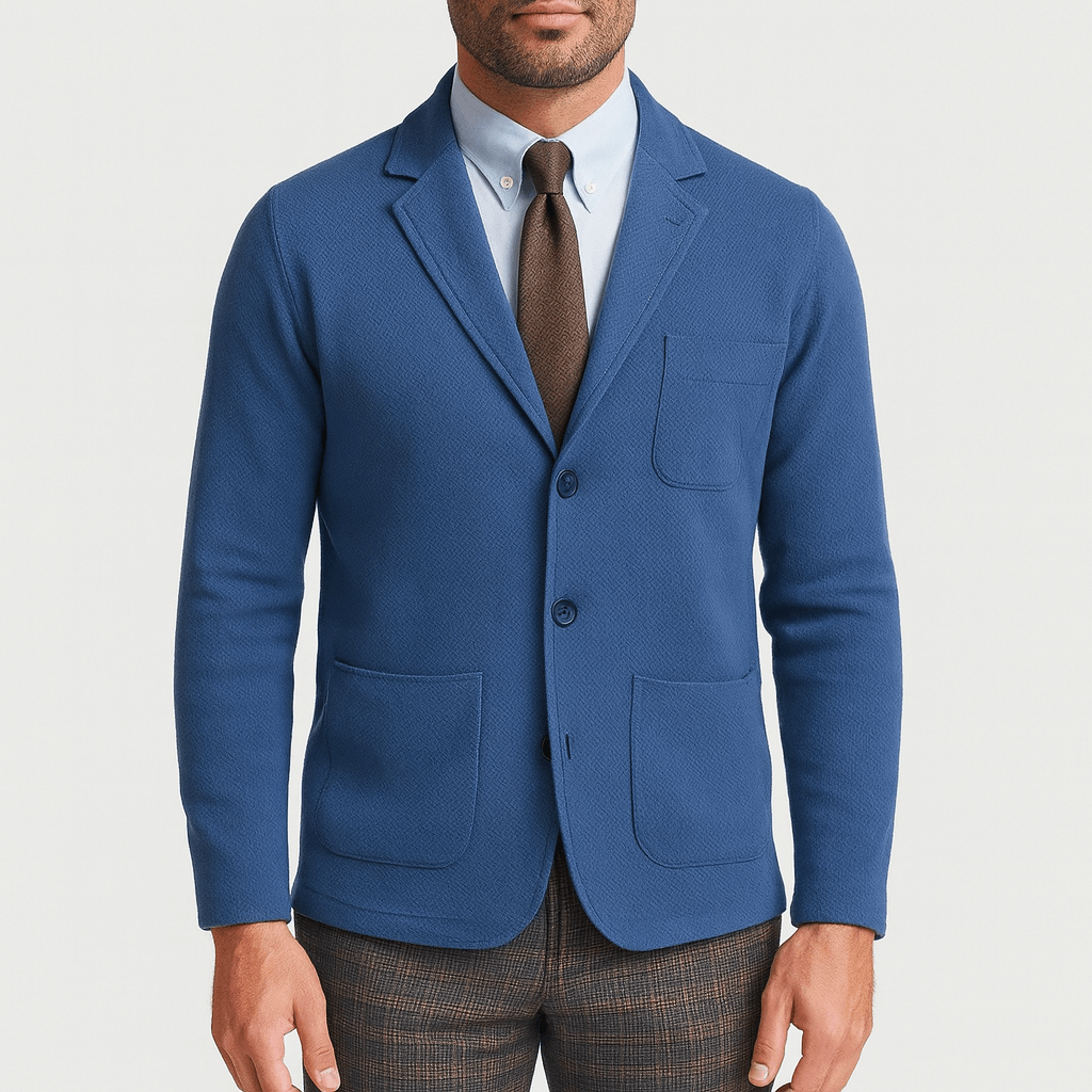 Fitted Knit Cardigan Sweater