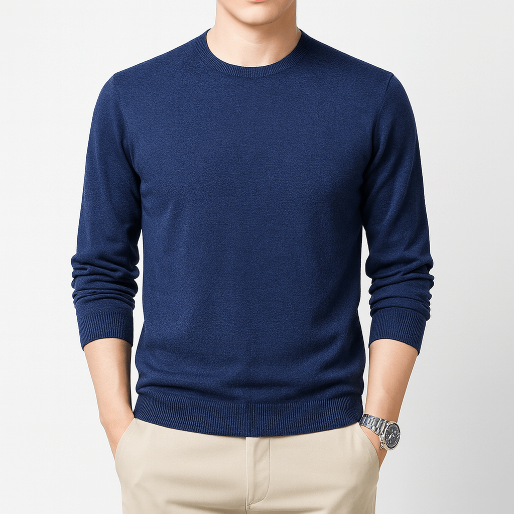 Classic Fit Men's Crew Neck Jumper - OutfitLondon