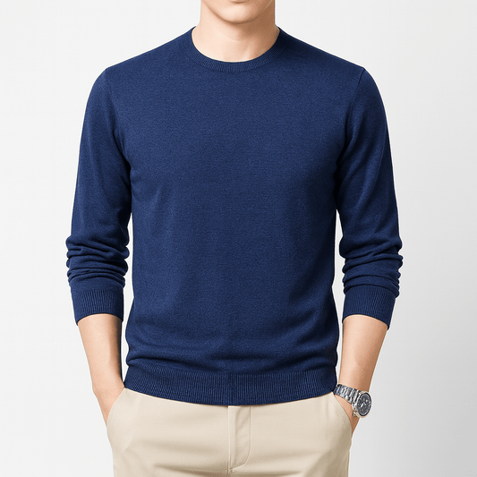 Classic Fit Men's Crew Neck Jumper - OutfitLondon