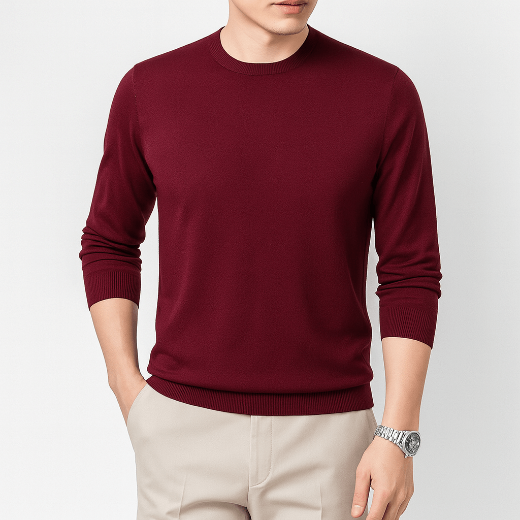 Classic Fit Men's Crew Neck Jumper