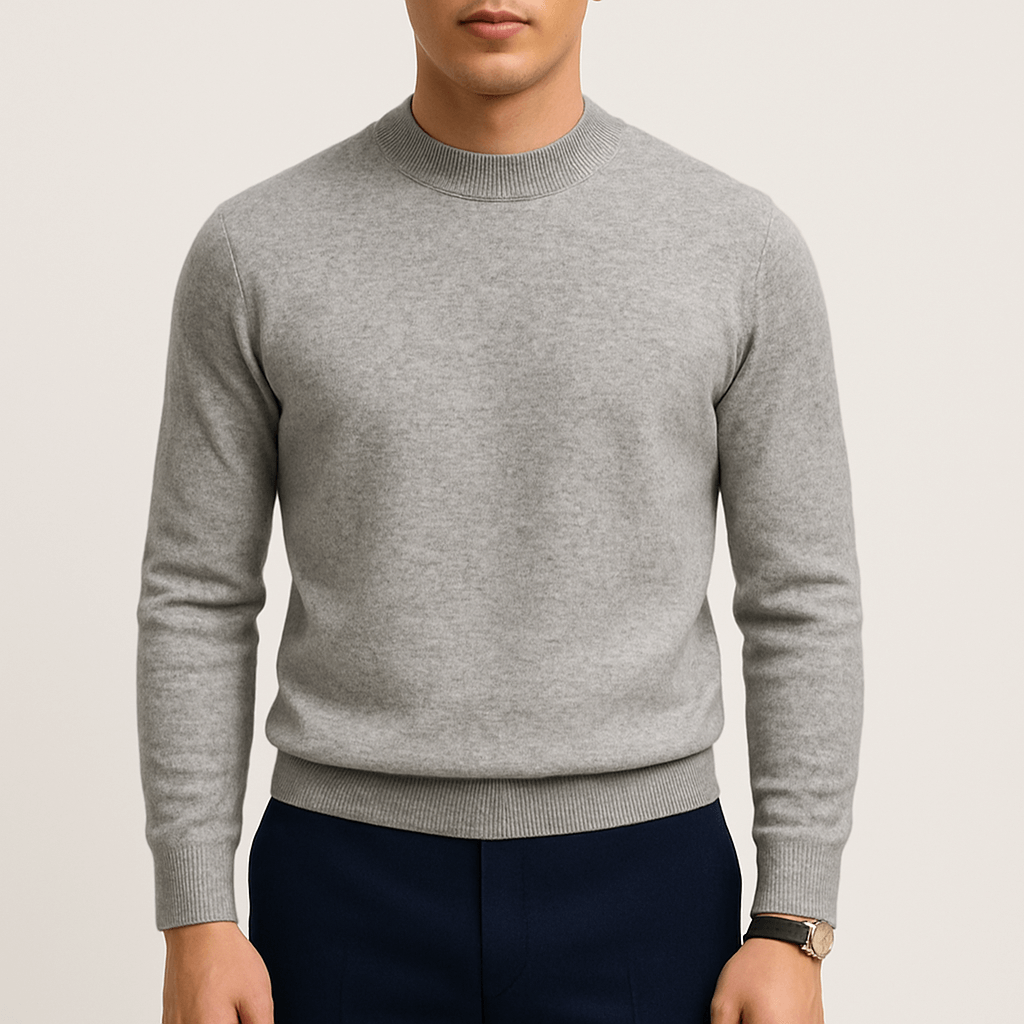 Fit Crew Neck Pullover Sweater - OutfitLondon