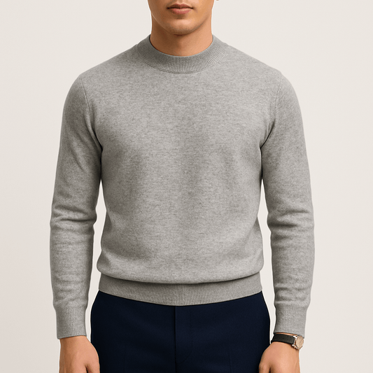 Fit Crew Neck Pullover Sweater - OutfitLondon