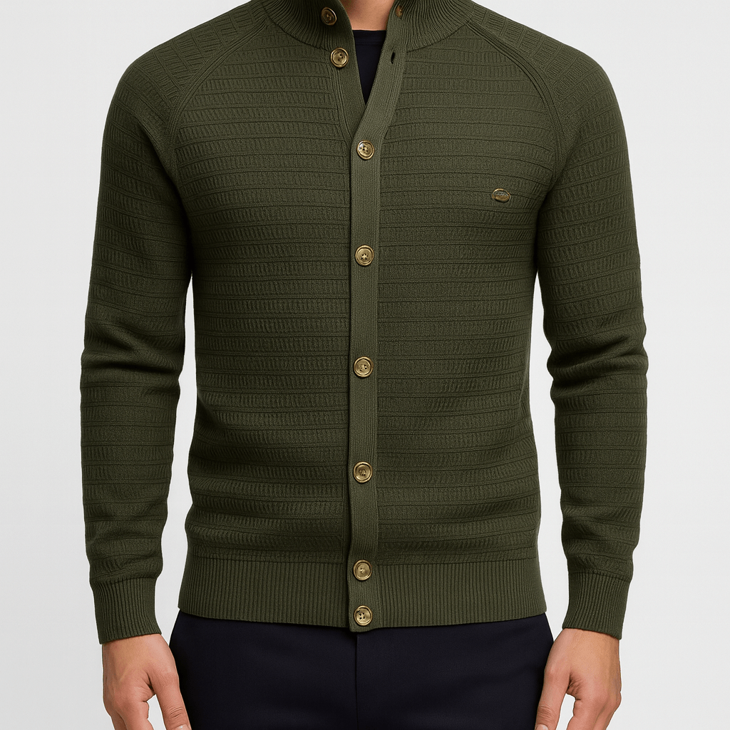 Fitted Crew Neck Pullover Sweatshirt - OutfitLondon