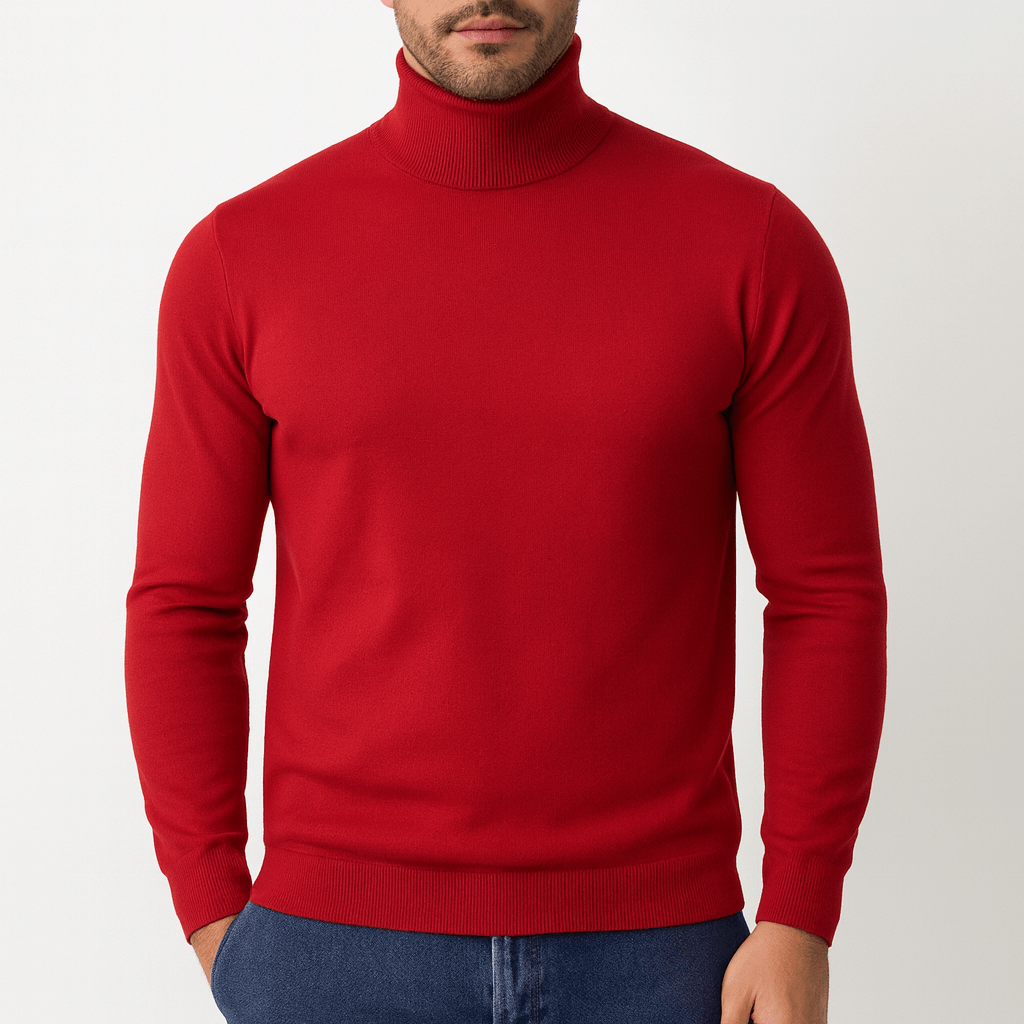 Fitted Crew Neck Sweater