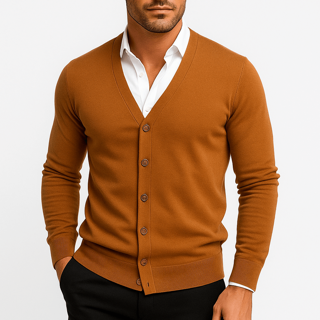 Classic Fit Open Front Cardigan