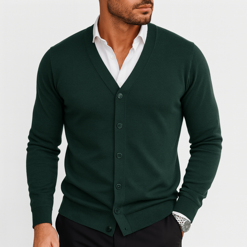 Classic Fit Open Front Cardigan