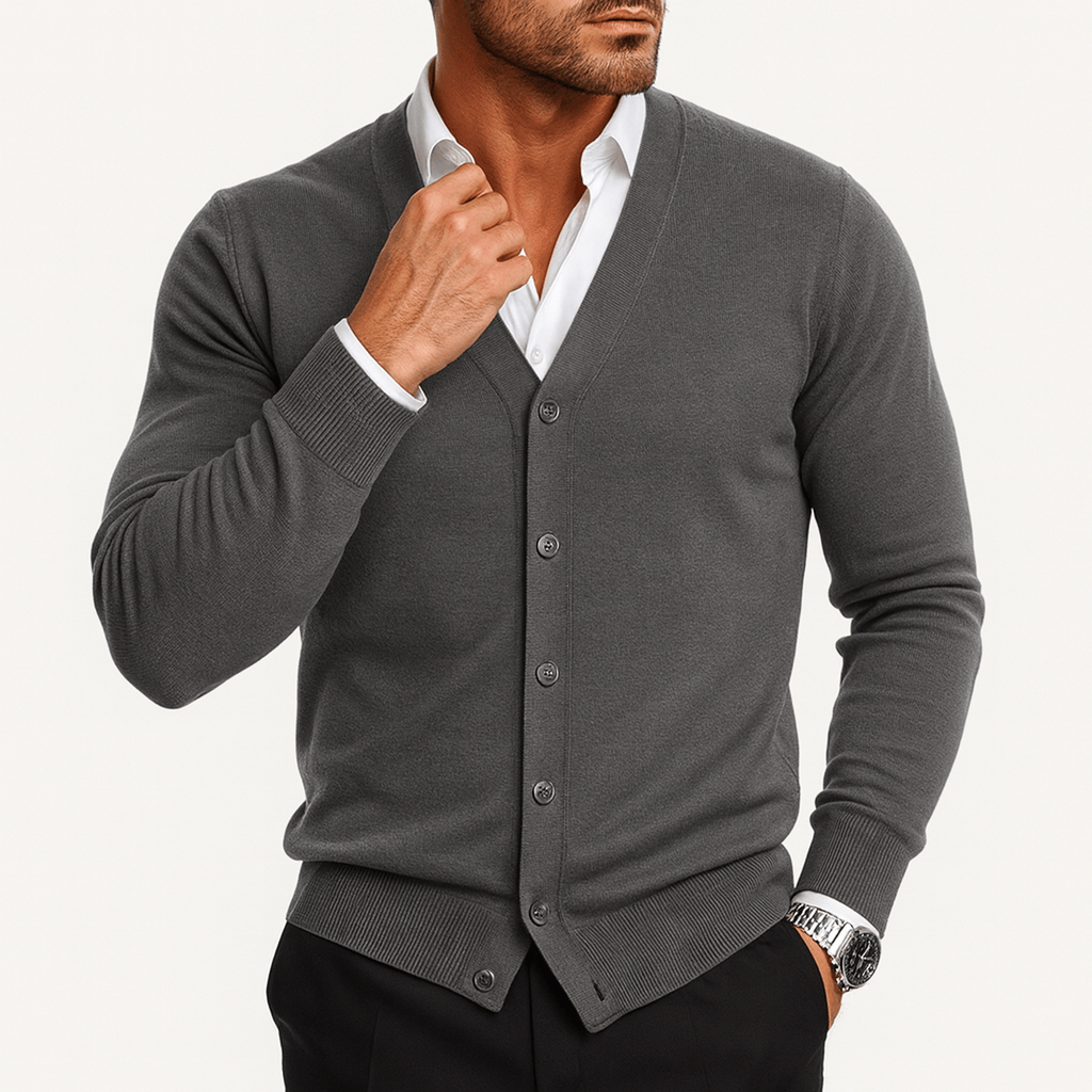 Classic Fit Open Front Cardigan