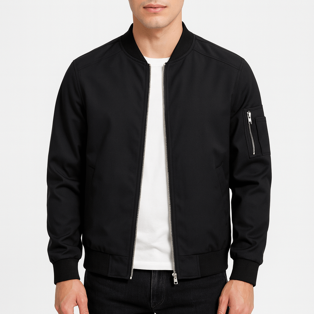 Classic Leather Flight Jacket - OutfitLondon