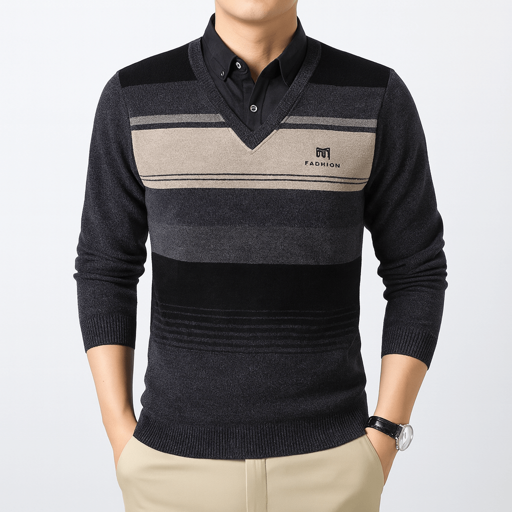 Colorful Crew Neck Sweater