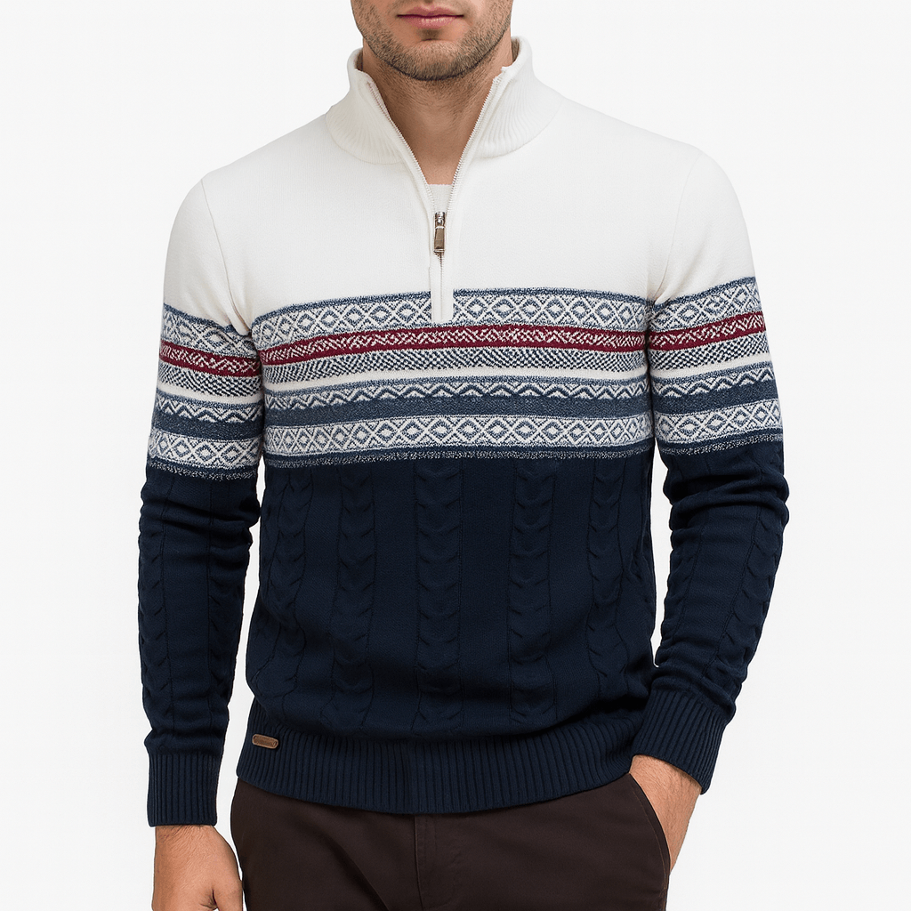 Classic Multi-Color Pullover Sweater - OutfitLondon