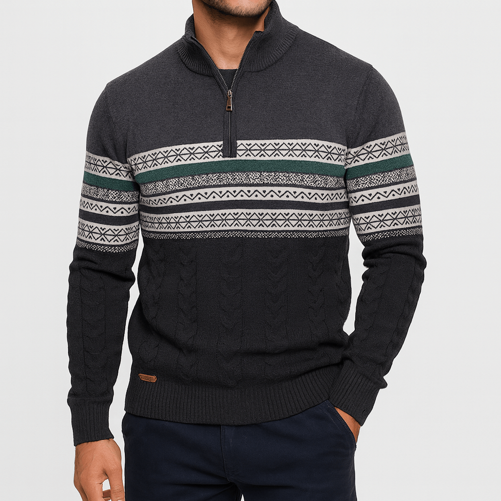 Classic Multi-Color Pullover Sweater