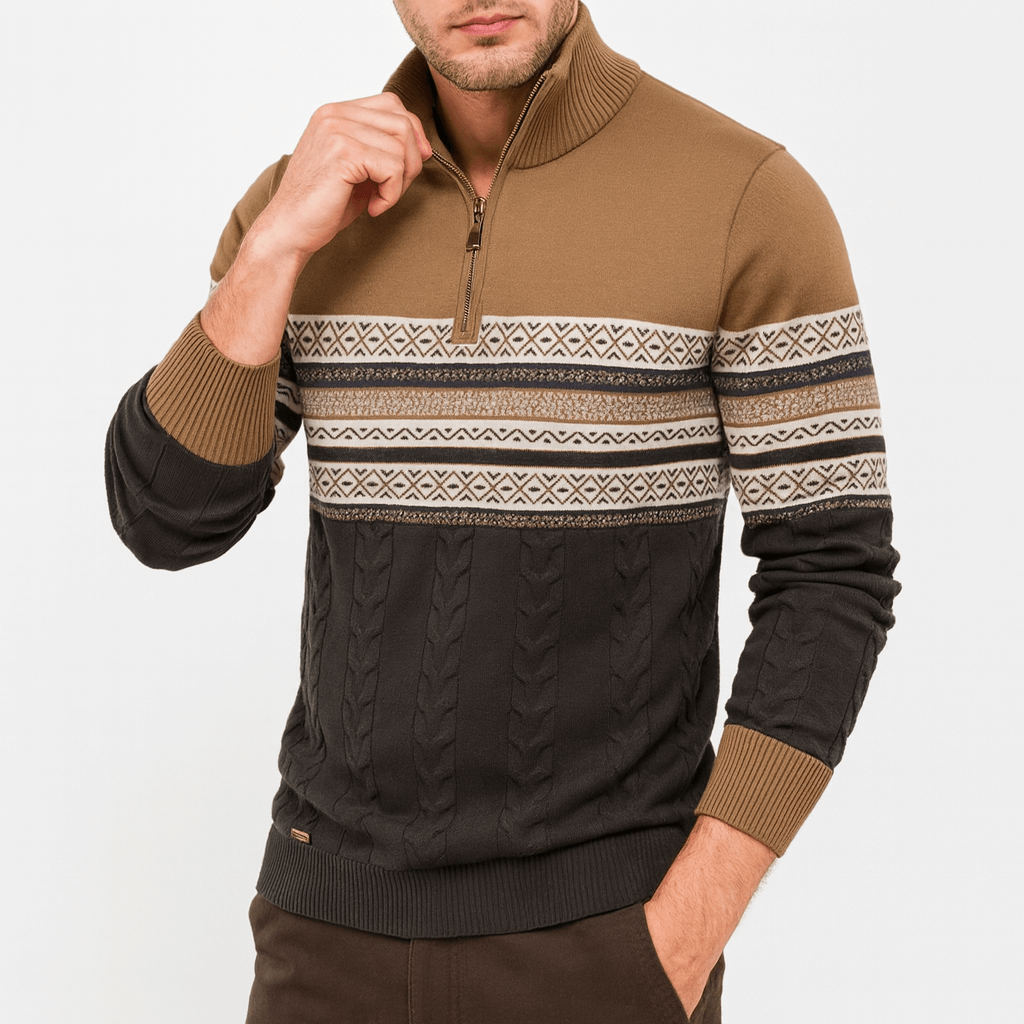 Classic Multi-Color Pullover Sweater