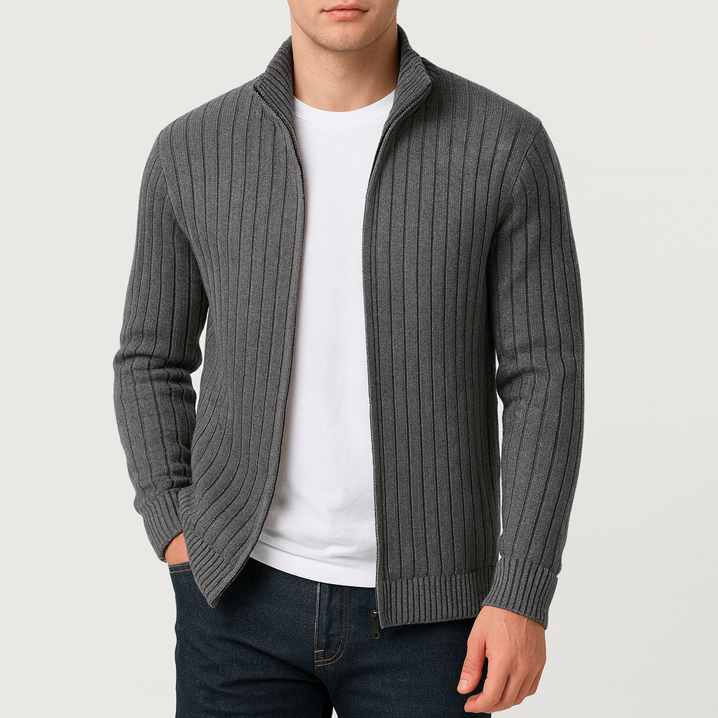 Colorful Zip Up Sweater