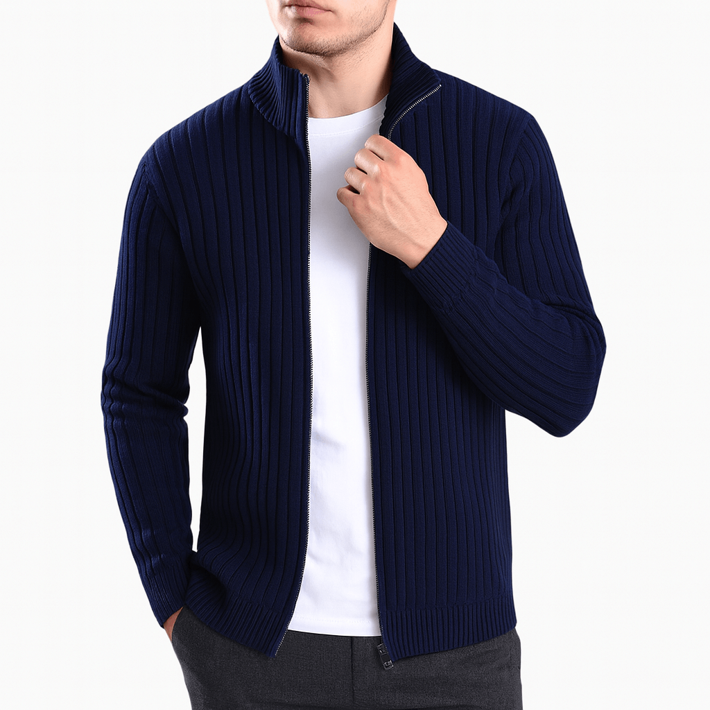 Colorful Zip Up Sweater
