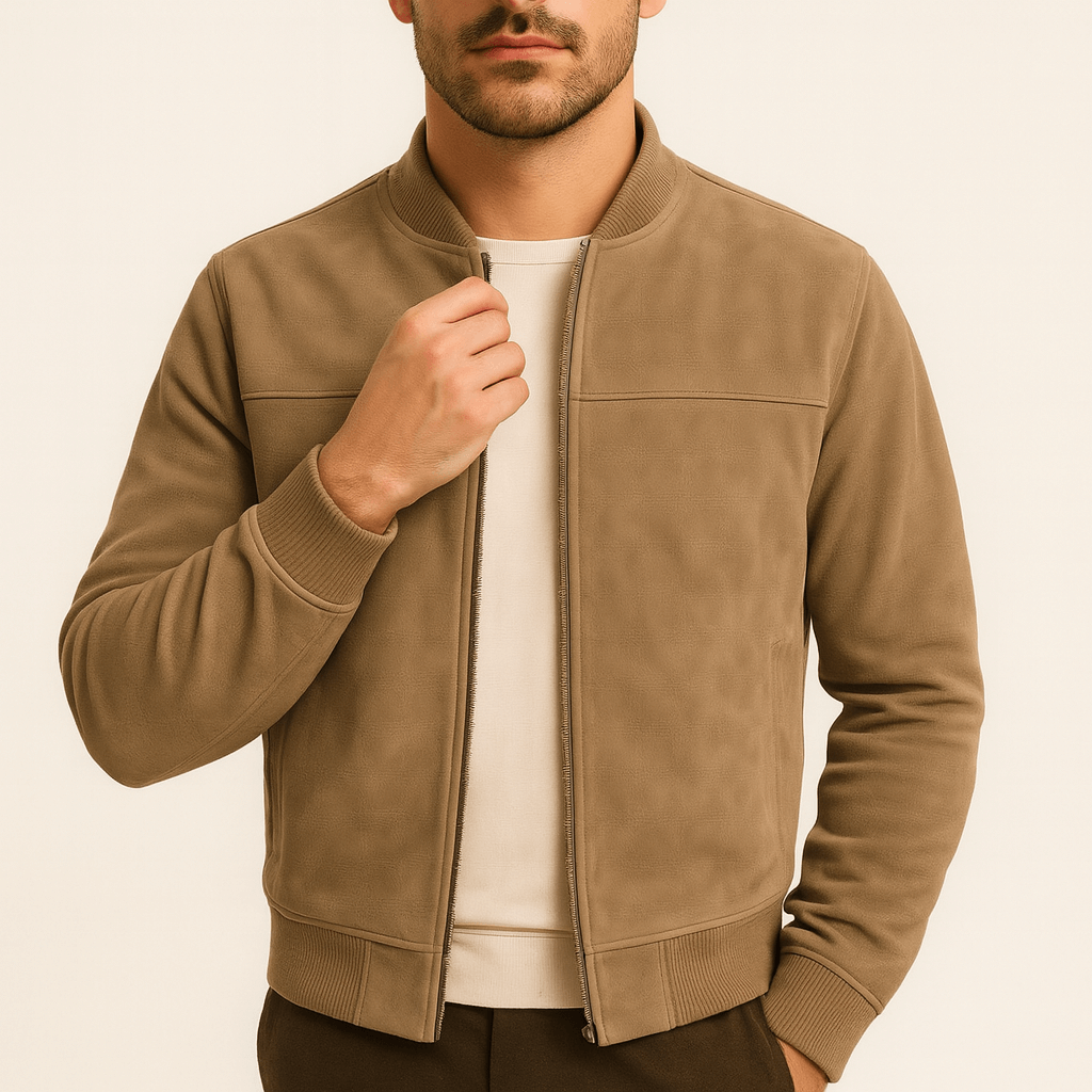 Soft Leather Zip Up Coat - OutfitLondon