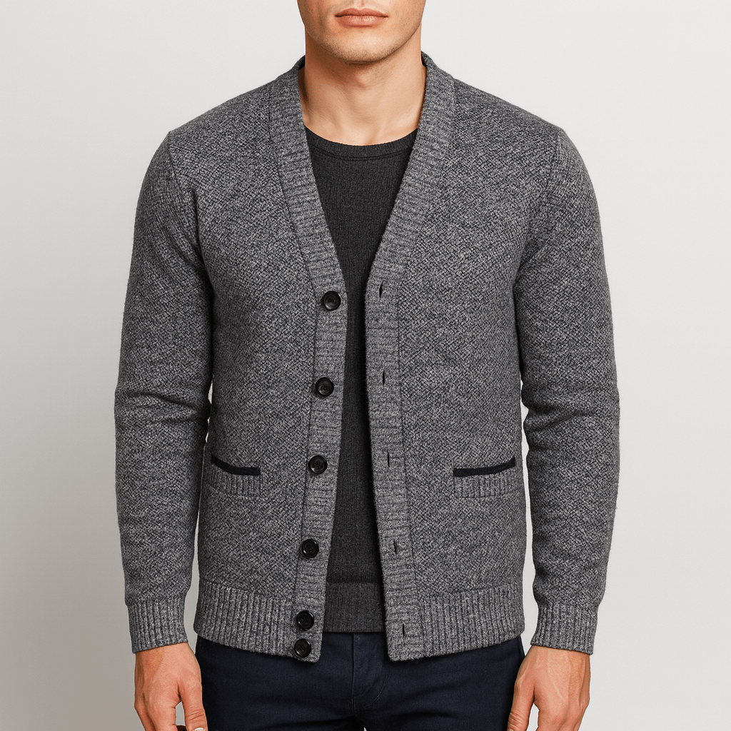 Open Front Button Sweater Vest - OutfitLondon
