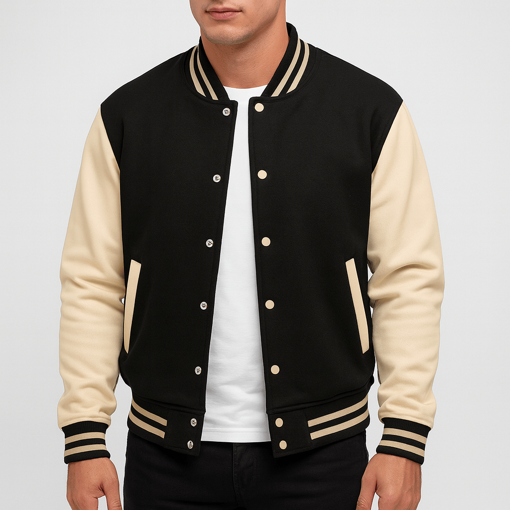 Sporty Athletic Bomber Jacket - OutfitLondon