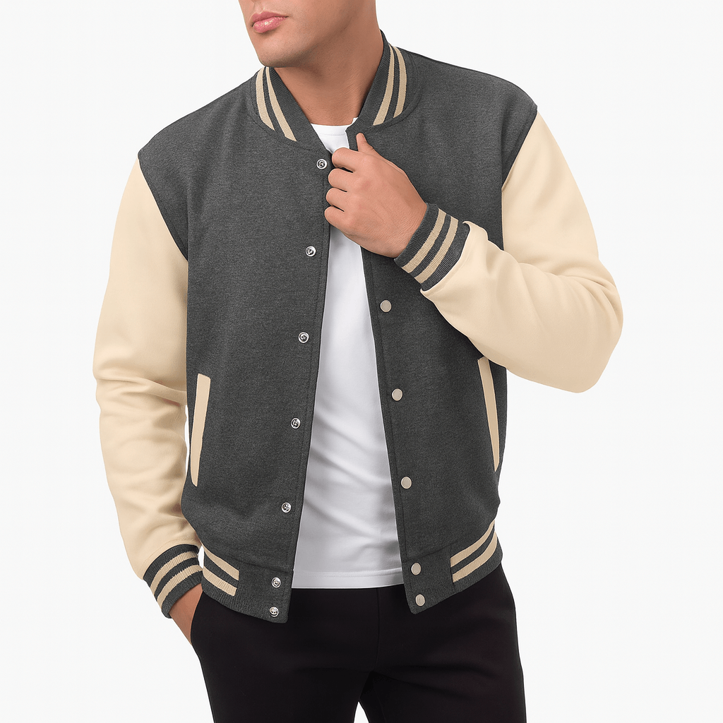Sporty Athletic Bomber Jacket