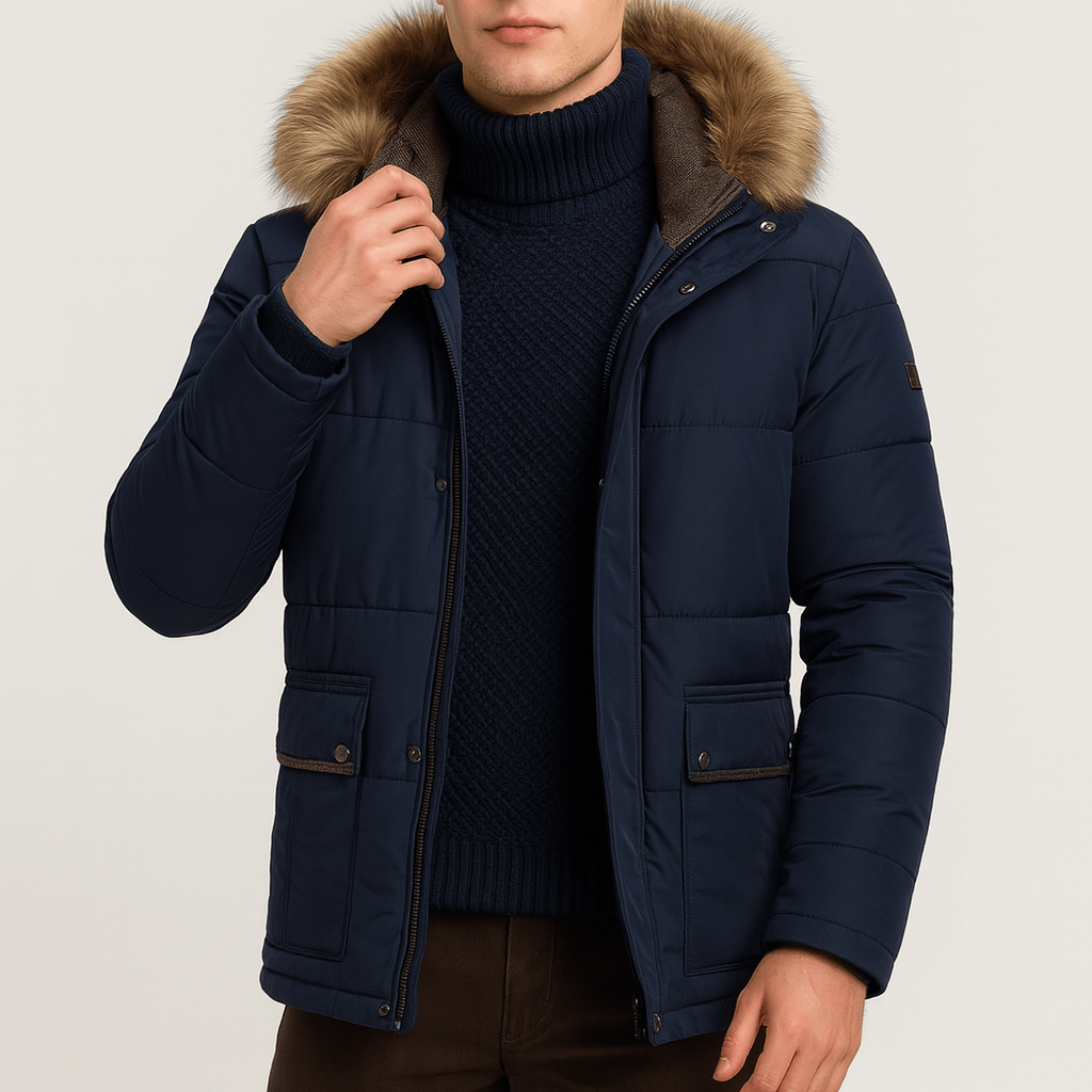 Warm Down Filled Coat - OutfitLondon