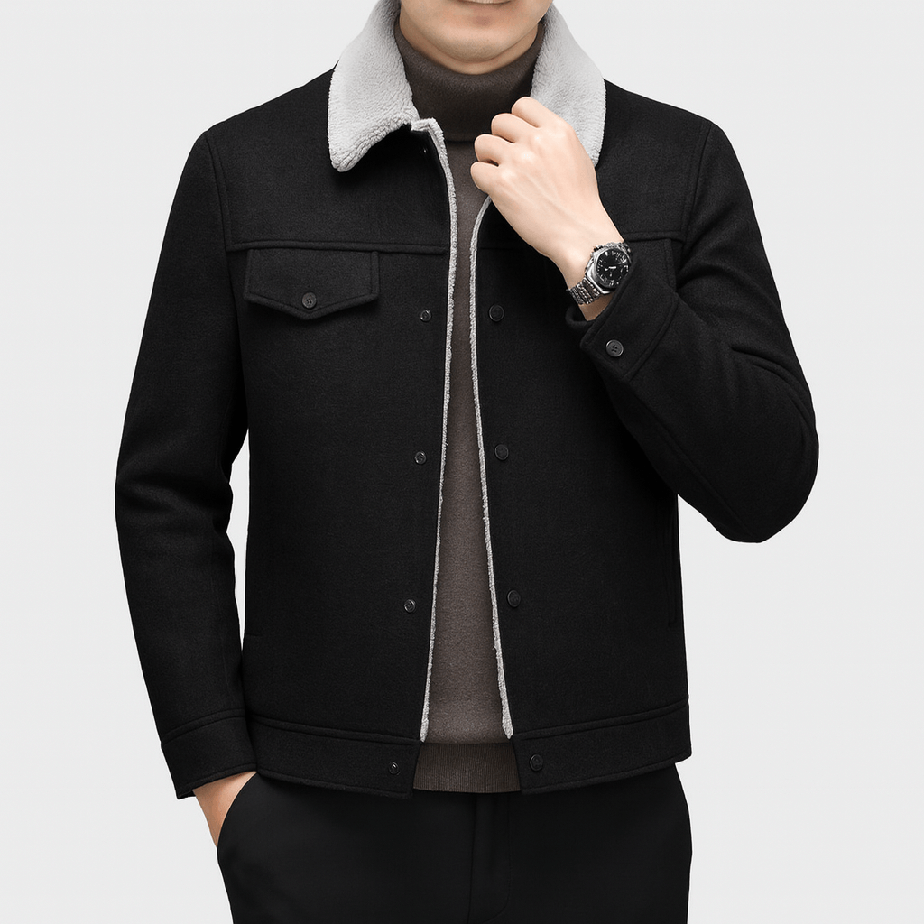 Fuzzy Fleece Lined Winter Coat - OutfitLondon