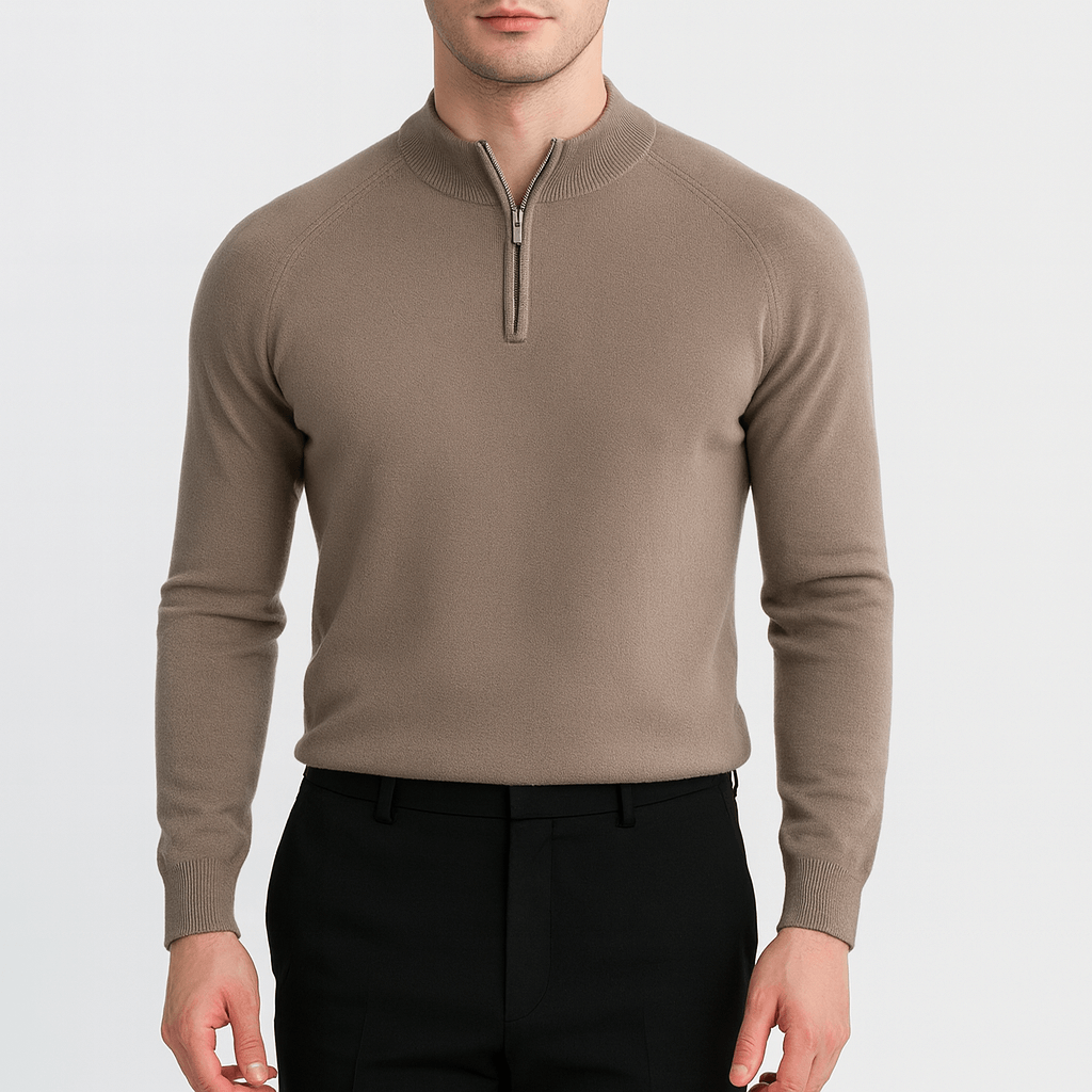 Fine Knit Slim Fit Sweater - OutfitLondon