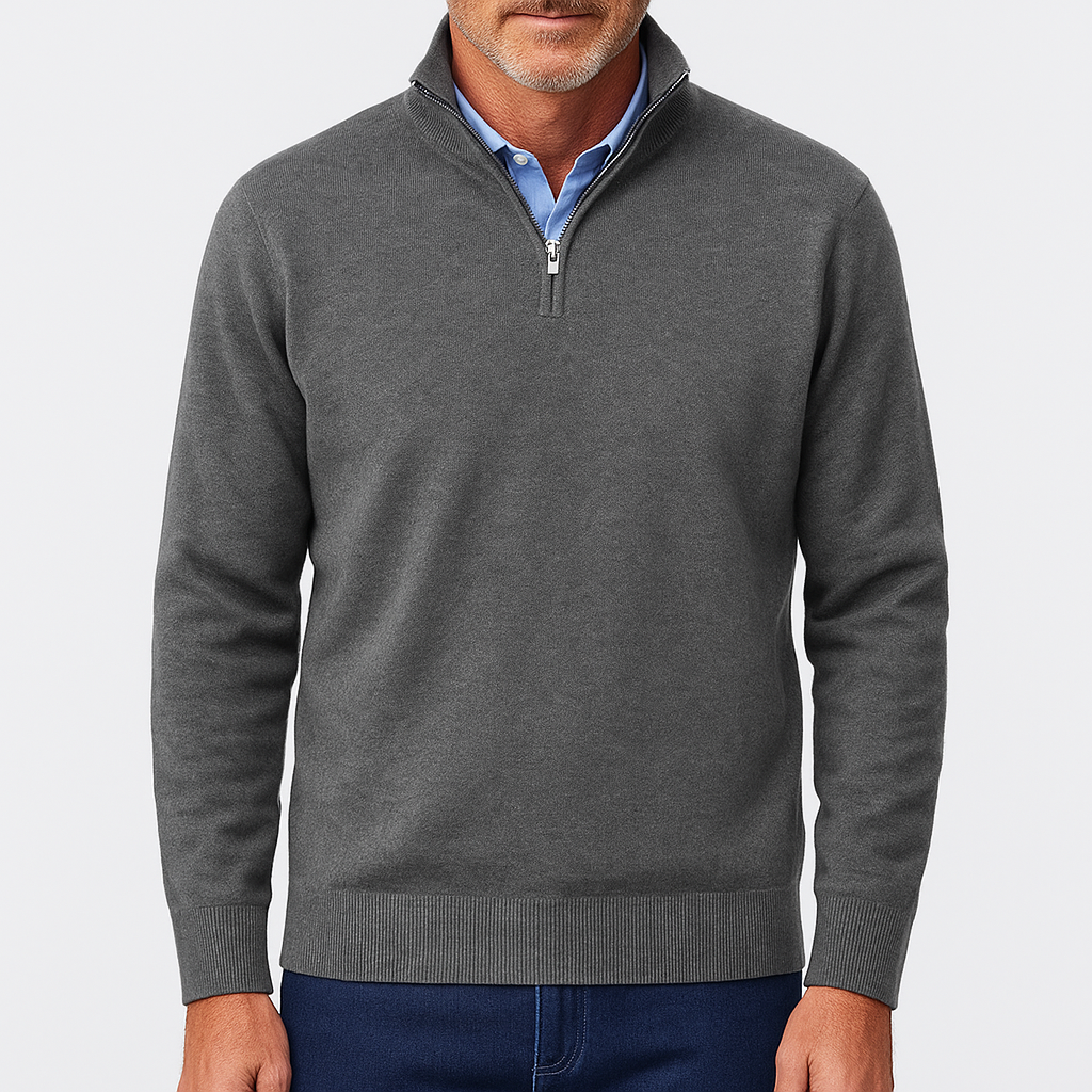 High Neck Warm Knit Sweater - OutfitLondon