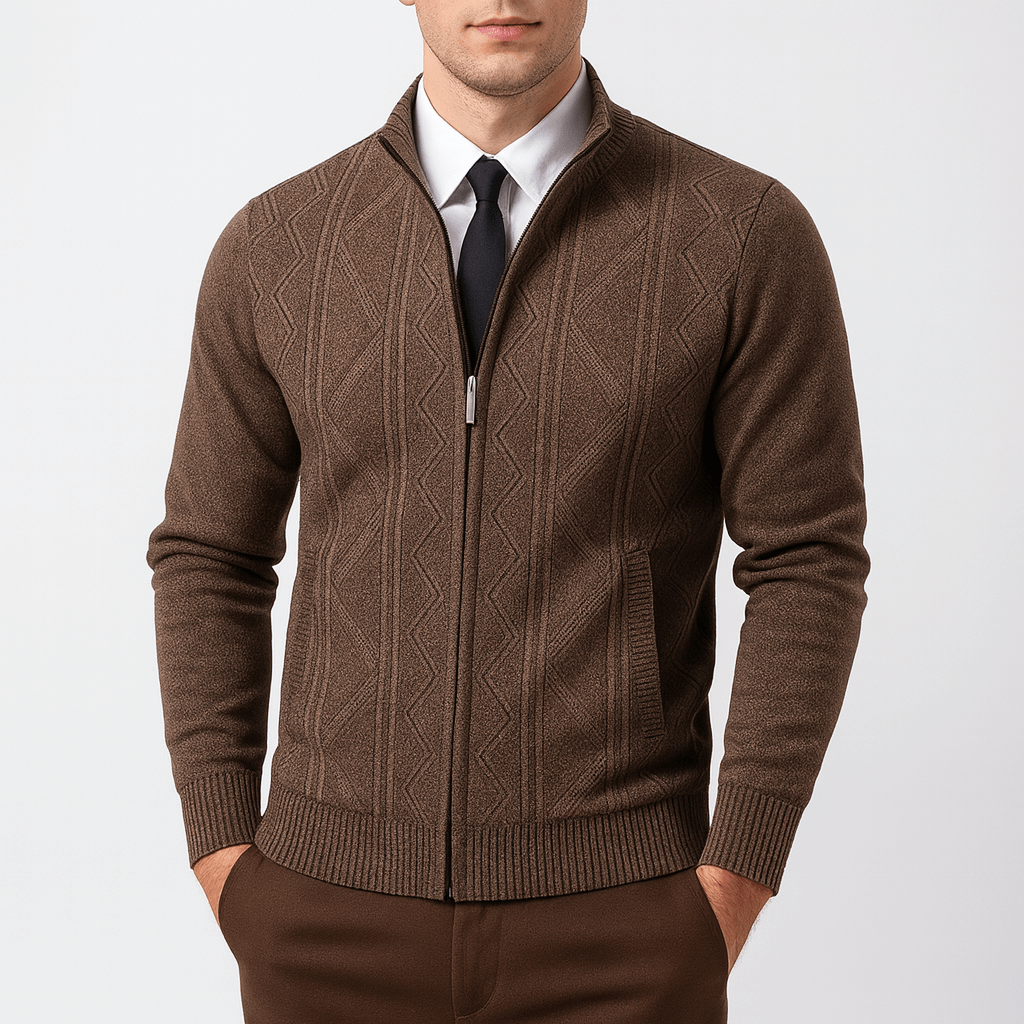 Classic Button Front Knit Sweater