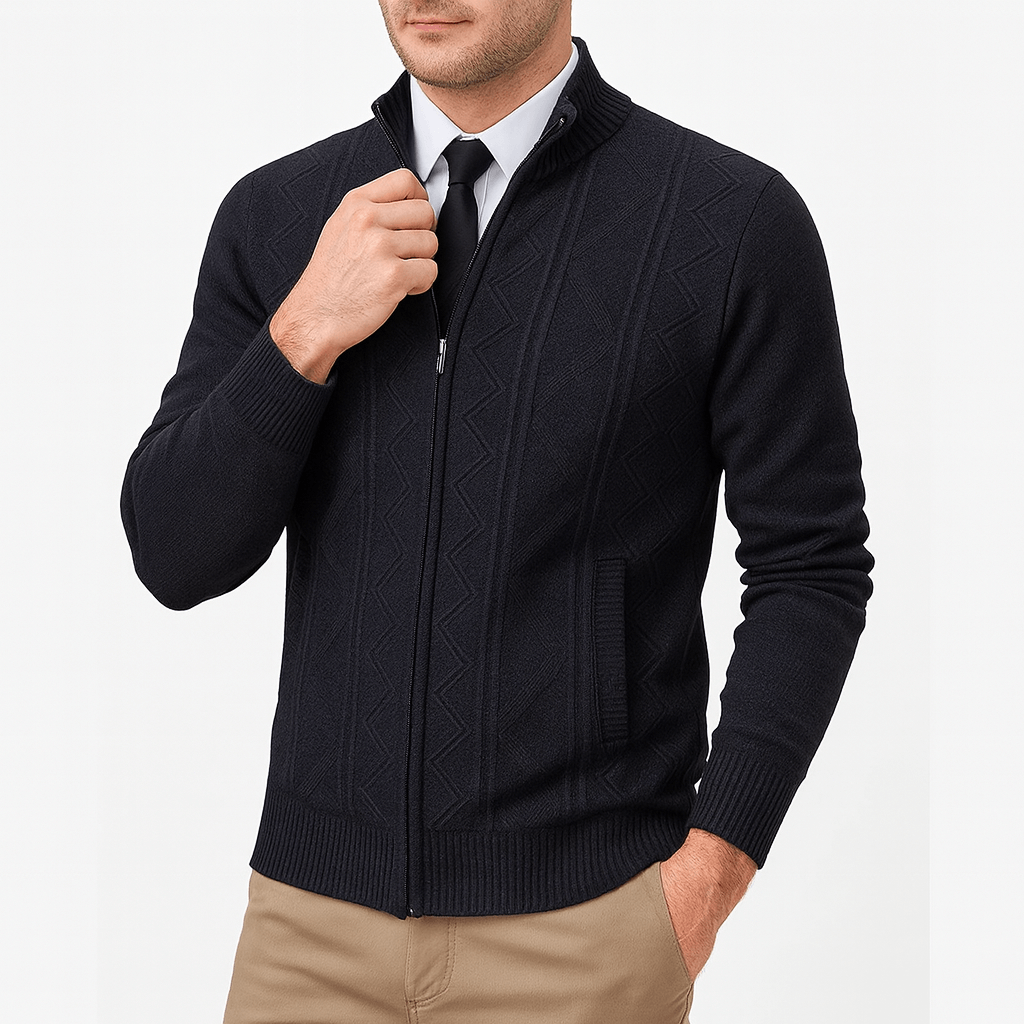 Classic Button Front Knit Sweater