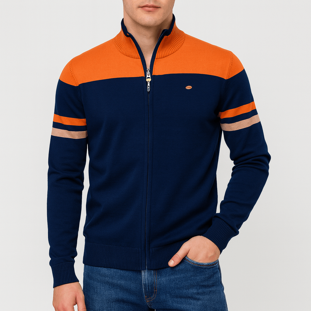 Bright Multi-Colored Zip Jacket