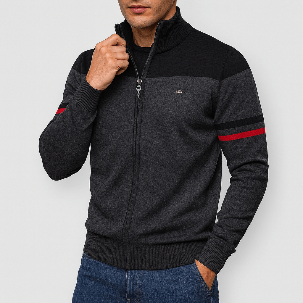 Bright Multi-Colored Zip Jacket