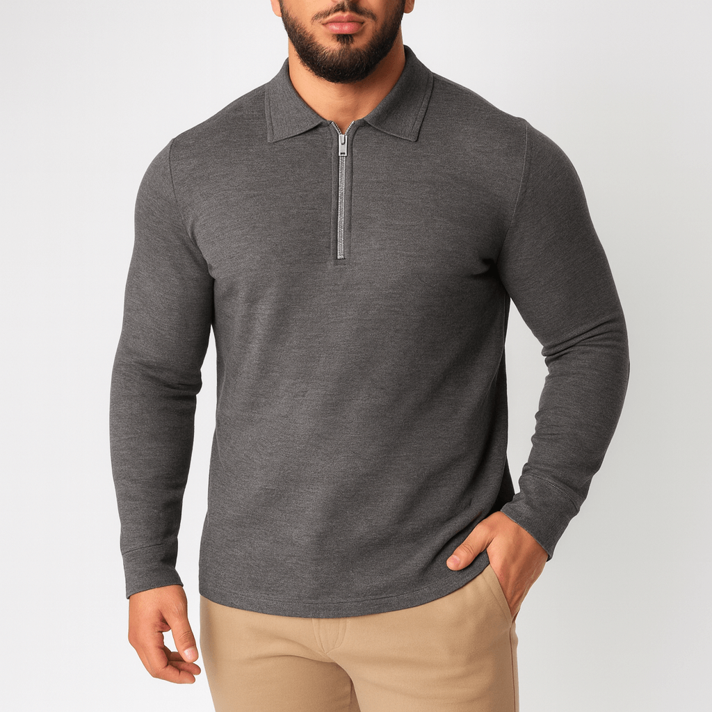 Classic Button Down Polo Sweater