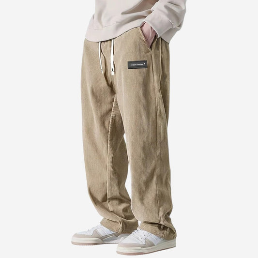 Men's Classic Straight Fit Cord Pants - OutfitLondon