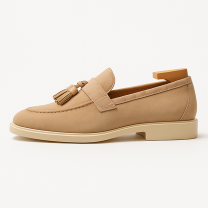 Luxury Leather Tassel Slip On Shoes